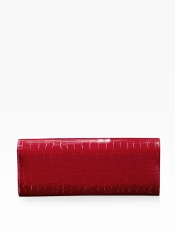 Rood met krokodillenleereffect - Clutch Bag*Lipsy Best