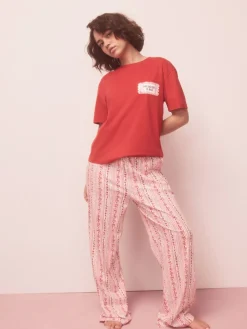 Rood met print - Pyjama met korte mouwen*Next Sale