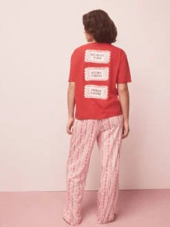 Rood met print - Pyjama met korte mouwen*Next Sale