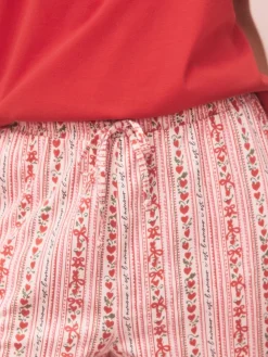 Rood met print - Pyjama met korte mouwen*Next Sale