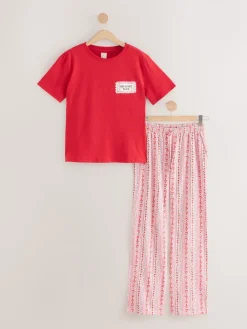 Rood met print - Pyjama met korte mouwen*Next Sale