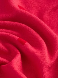 - Zachte pyjama met lange mouwen en hartjesprint*Next New