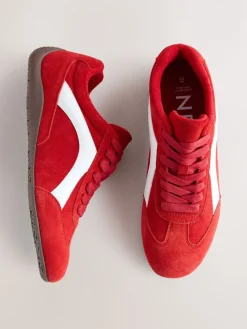 - Forever Comfort® Leather Slimsole Lace-Up Trainers*Next Outlet