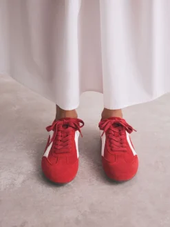 - Forever Comfort® Leather Slimsole Lace-Up Trainers*Next Outlet