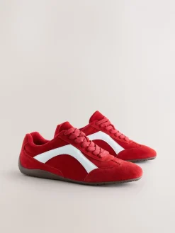 - Forever Comfort® Leather Slimsole Lace-Up Trainers*Next Outlet