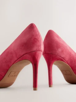 Rood suède - Leren mid-court pumps*Next New