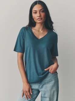 - Modal slouch T-shirt met korte mouwen verpakking van 3*Next Discount