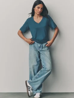 - Modal slouch T-shirt met korte mouwen verpakking van 3*Next Discount