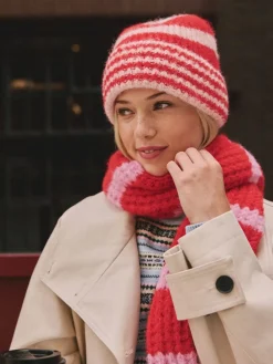 - Stripe Knitted Beanie Hat*Next New
