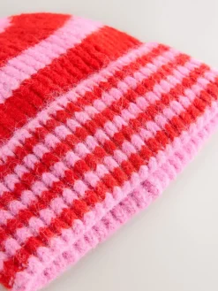 - Stripe Knitted Beanie Hat*Next New