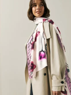 Rose Floral White - Lichte sjaal*Next Hot