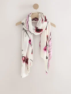 Rose Floral White - Lichte sjaal*Next Hot