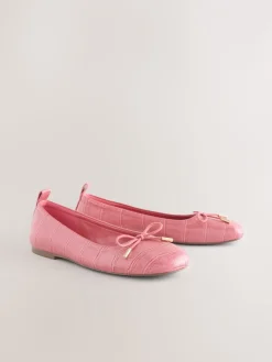 - Forever Comfort® Square Toe Bow Ballet Flats*Next Outlet