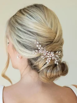 - - Sierkam met parels en kristallen*Ivory & Co Outlet