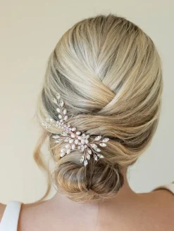 - - Sierkam met parels en kristallen*Ivory & Co Outlet