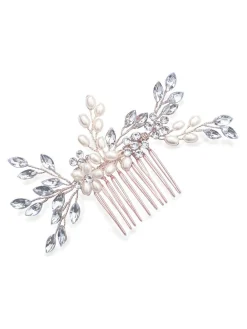 - - Sierkam met parels en kristallen*Ivory & Co Outlet