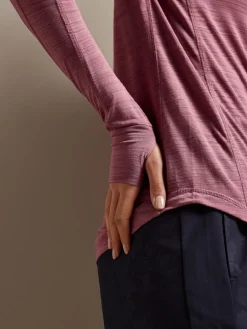 Roze - Actieve lichte top met lange mouwen*Next Sale