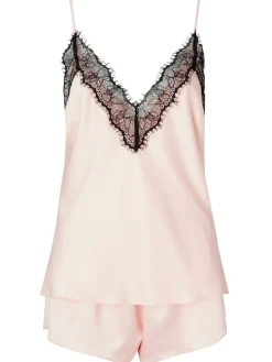 - Cerise camipyjama van satijn met kant*Ann Summers Best