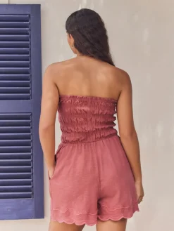 - Bandeau playsuit met plooien*Next Sale