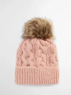 Roze - ® Pom Benie Hat*Barbour New