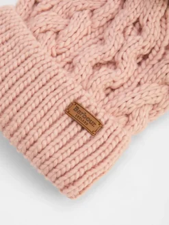 Roze - ® Pom Benie Hat*Barbour New