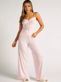 - Rib Frill Cami & Pant Pyjama Set*Boux Avenue New