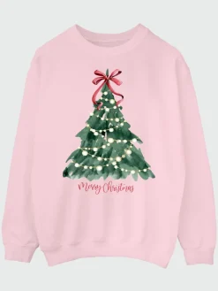 - Christmas Tree Watercolour Sweatshirt*Brands In Outlet