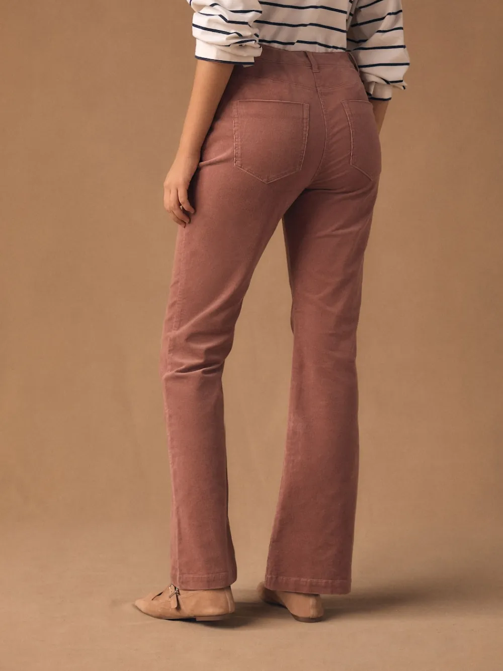 - Corduroy boot cut broek*Next