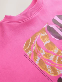 - Cotton Rich Fruit Art Graphic Longsleeve Crewneck Sweatshirt*Next Clearance