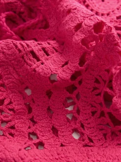 Roze - Cropped Crochet Tabard Cover-Up*Next