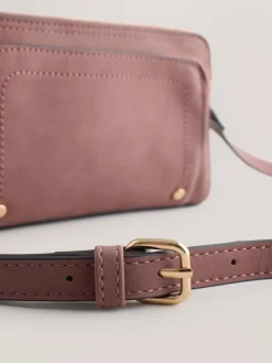 - Double Zip Cross-Body Faux Suede Bag*Next Outlet