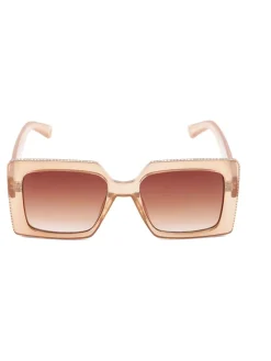 - Glitzy Diamanté Rectangular Sunglasses*Dune London Online