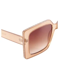 - Glitzy Diamanté Rectangular Sunglasses*Dune London Online