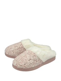 - - Gebreide pantoffelmuiltjes met dichte neus voor dames*Dunlop Online