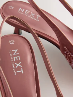 - Forever Comfort satijnen slingbacks met kralen en hakje*Next Best