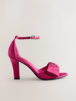 - Forever Comfort® Satin Bow Block Heeled Sandals*Next Best