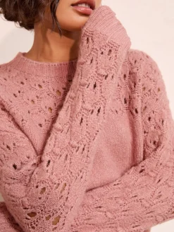 - Pointelle trui met stiksels*Friends Like These Outlet