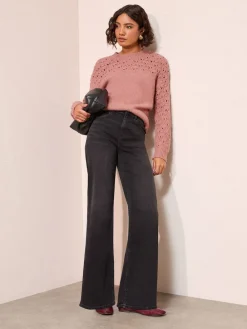 - Pointelle trui met stiksels*Friends Like These Outlet