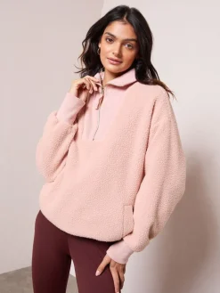 - Half Zip Borg Fleece Sweatshirt*Friends Like These Hot