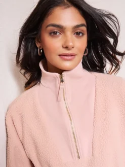 - Half Zip Borg Fleece Sweatshirt*Friends Like These Hot