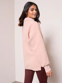 - Half Zip Borg Fleece Sweatshirt*Friends Like These Hot