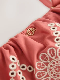 - Geborduurd bandeaubadpak met ruches en buikcorrectie*Next Outlet