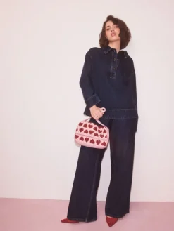 Roze - Heart Beaded Shoulder Bag*Next Discount