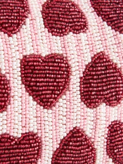 Roze - Heart Beaded Shoulder Bag*Next Discount