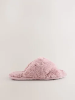 - Instappantoffels van imitatiebont*Next Clearance