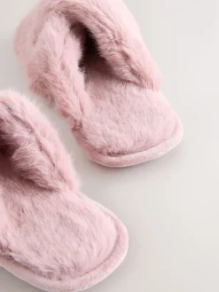 - Instappantoffels van imitatiebont*Next Clearance