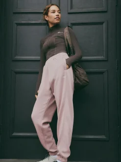 Roze - Joggingbroek met banden*self. Hot