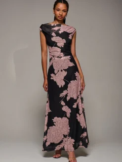 - Multiway Neckline Mesh Maxi Dress*Jolie Moi Outlet