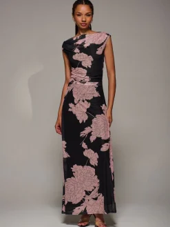 - Multiway Neckline Mesh Maxi Dress*Jolie Moi Outlet