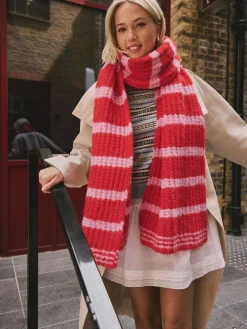 - Knitted Wool Blend Striped Scarf*Next Discount